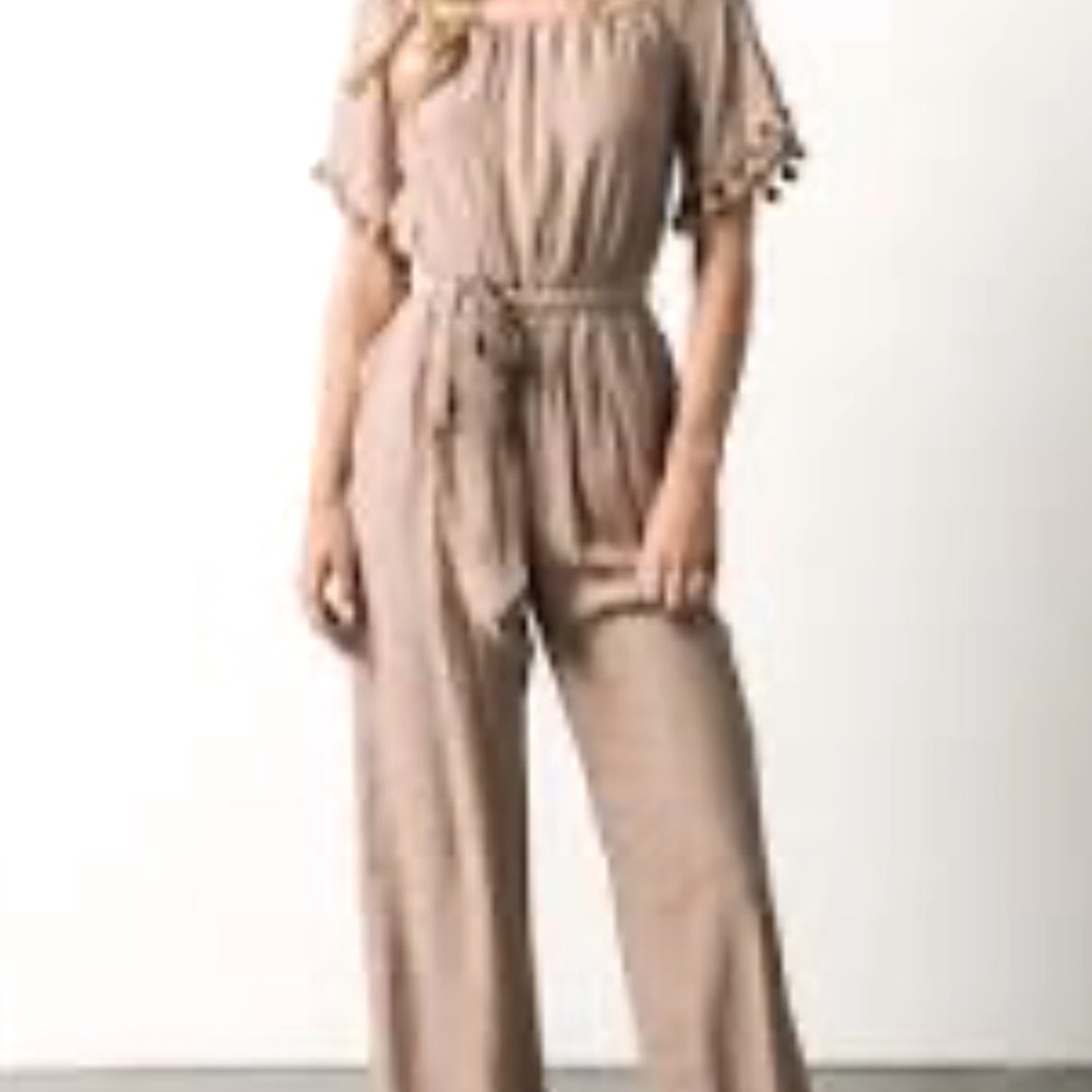 NWOT- WHITE- Baltic born Althea Boho white pant jumpsuit